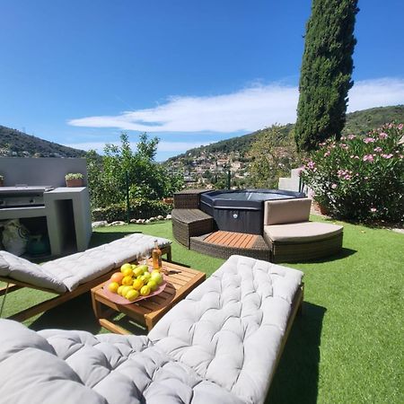 Villa Palmire, Large Terrace With Jacuzzi Available La Turbie Dış mekan fotoğraf